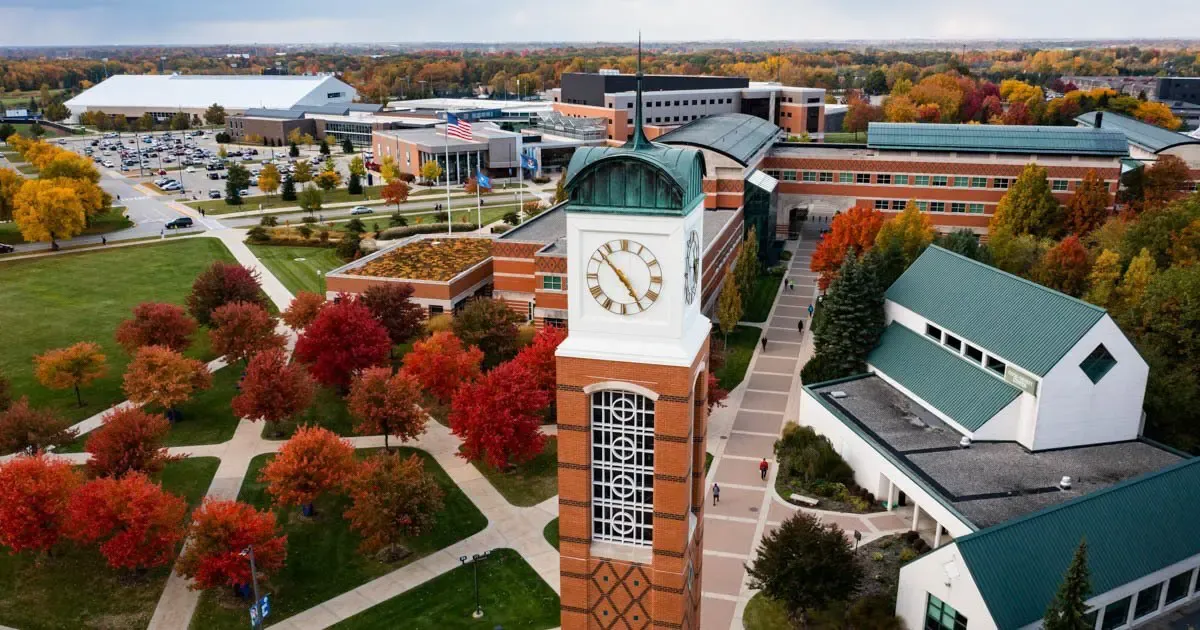 Buildings on college campus