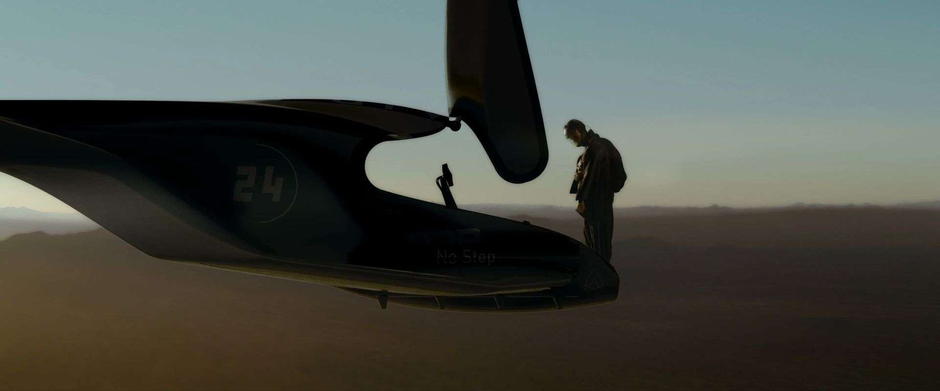 Man standing on drone