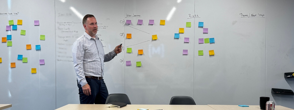 senior digital strategist facilitates workshop